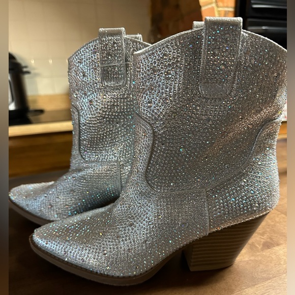 NEW Full Rhinestone Booties - Picture 2 of 7